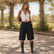 BERMUDAS PLISADAS